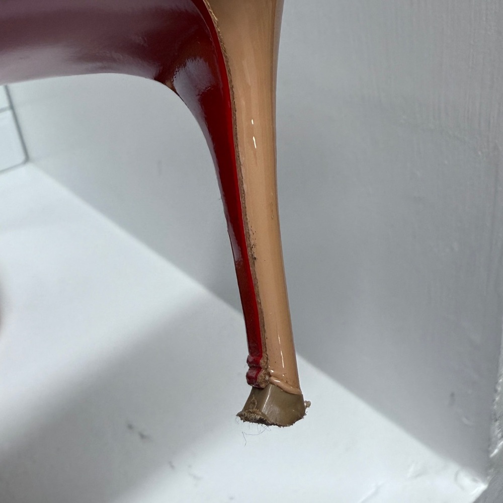 Christian Louboutin Black Patent Leather Pumps - Picture 6 of 9